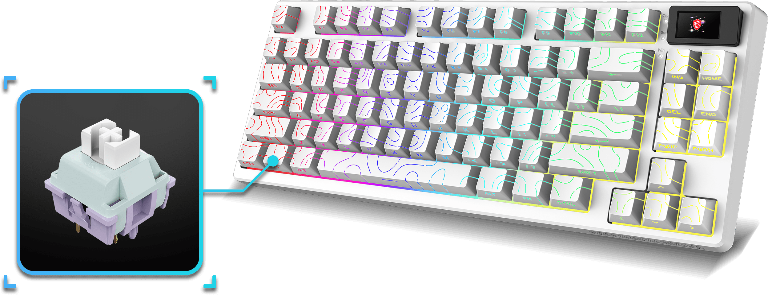 MSI gk600 keyboard typing sensation