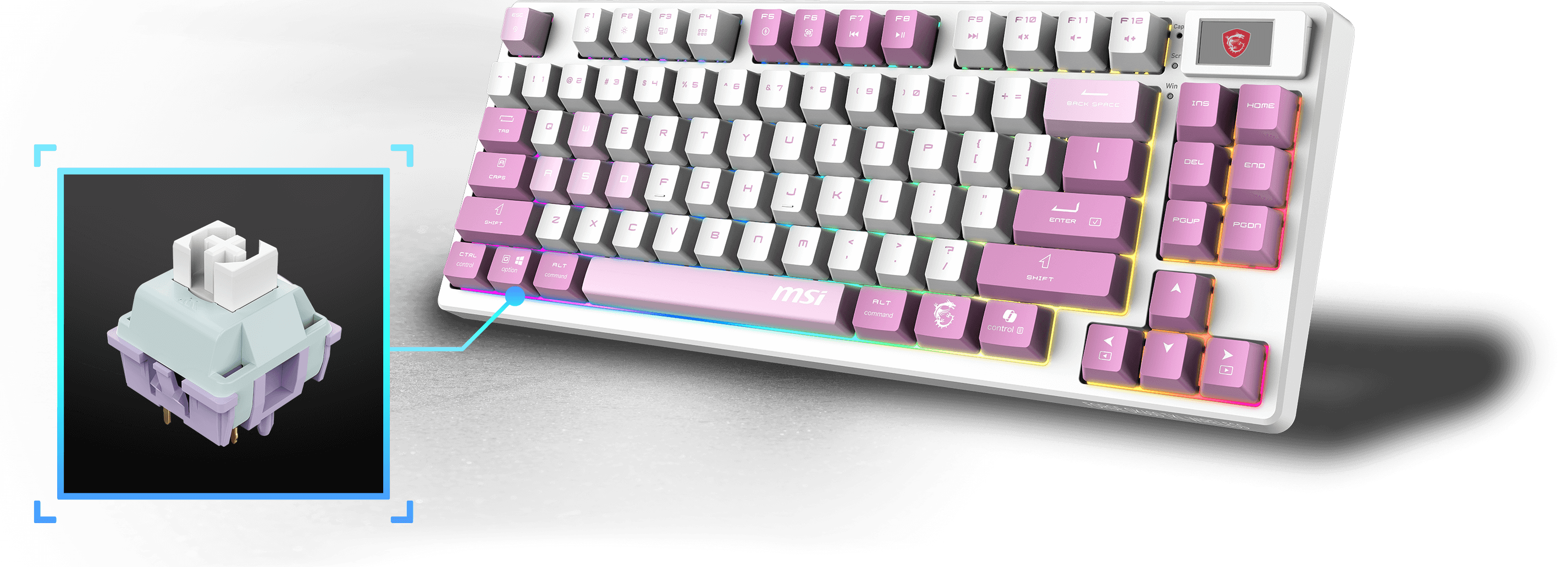 MSI gk600 keyboard typing sensation
