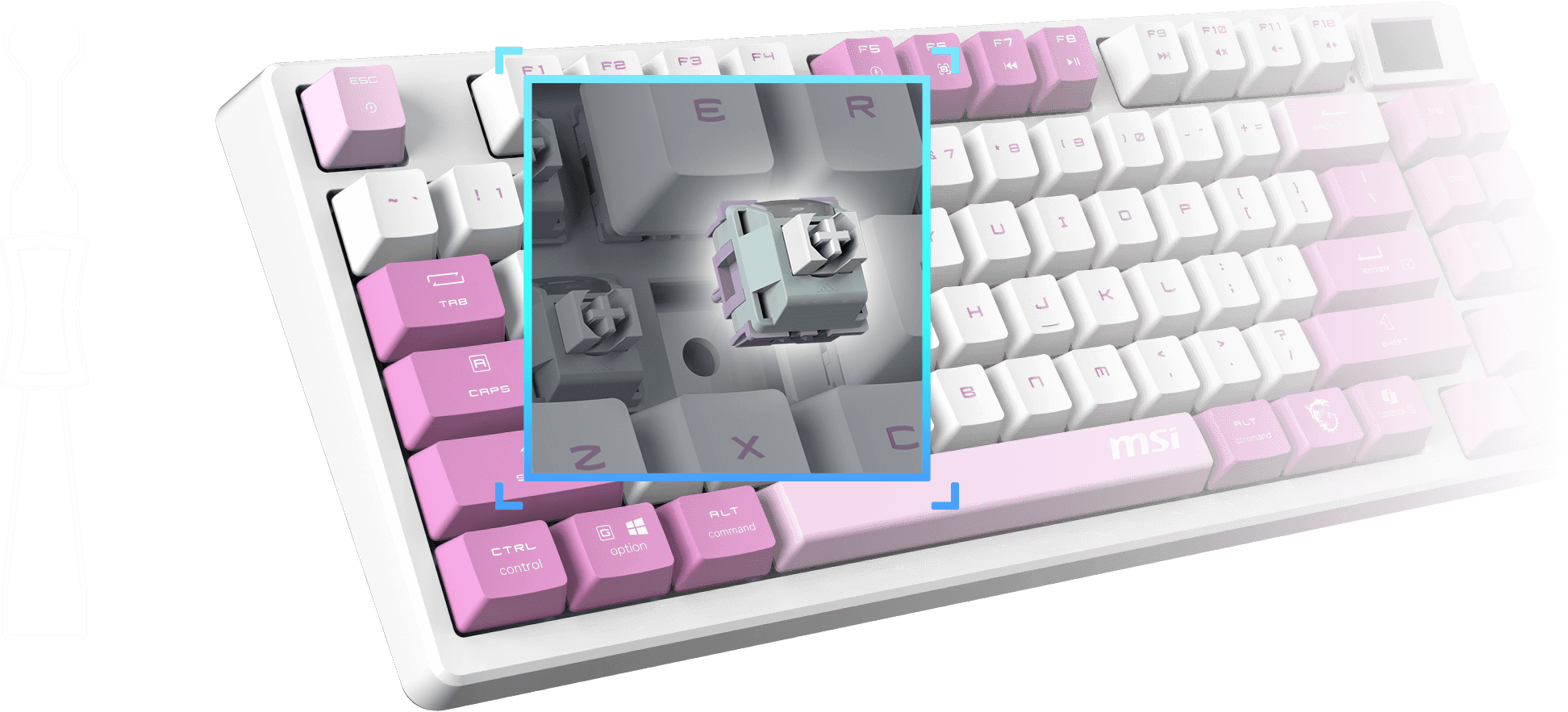 MSI gk600 keyboard typing sensation