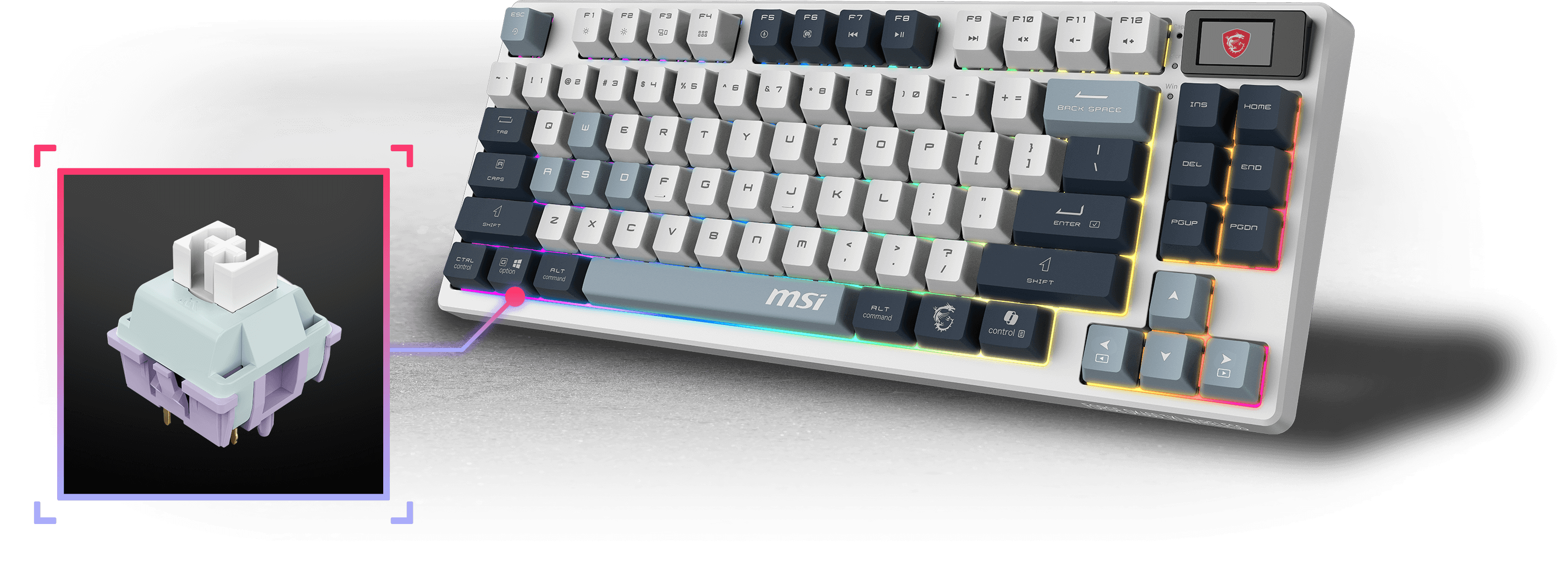 MSI gk600 keyboard typing sensation