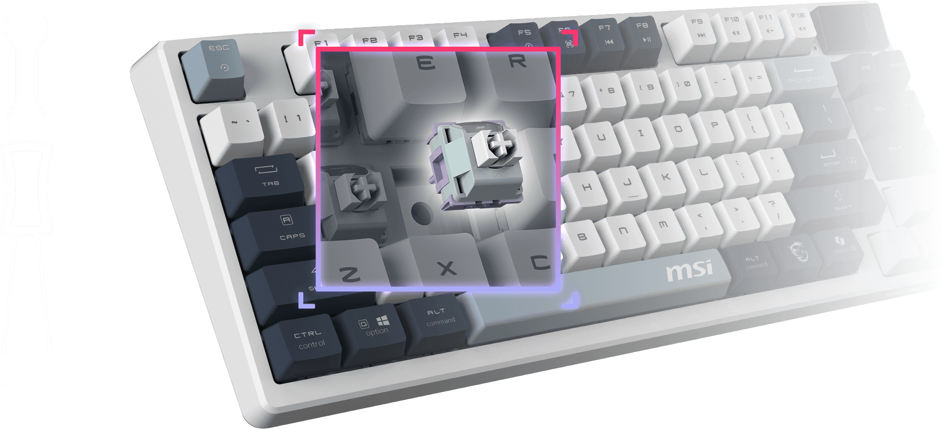 MSI gk600 keyboard typing sensation