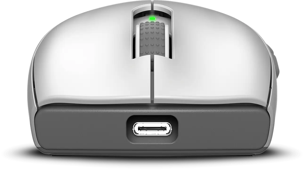 Design simmetrico del mouse gaming MSI FORGE GM340 WIRELESS