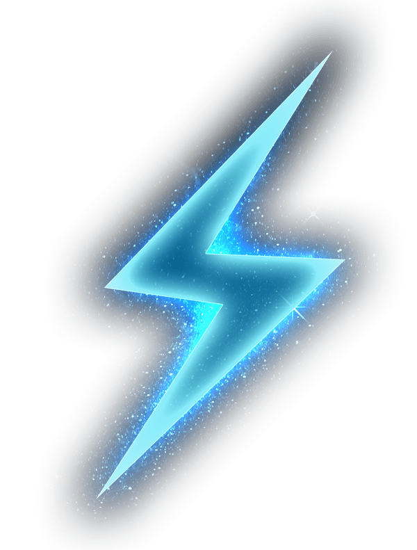 Battery life lightning effect