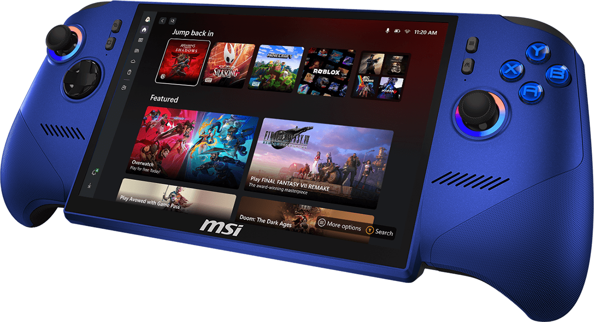 MSI Claw 8 EX AI+ Blue XBox