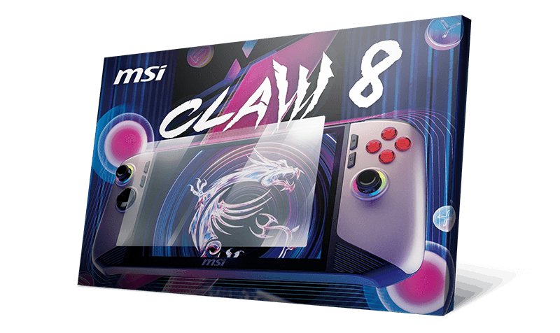 MSI Claw 8 EX AI+ - 8 inch MSI Claw Tempered Glass Screen Protector