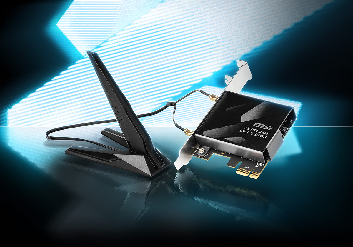 HERALD BE9400 WiFi 7 PCIe Card