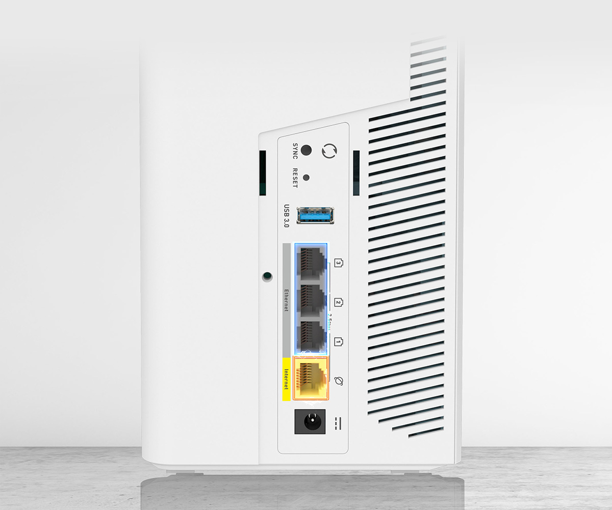 Roamii, follow your pace - Ultra-Fast 2.5 Gbps wired Connection