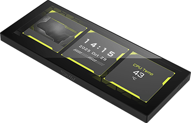 MSI MEG Maestro 900R integrated display panel