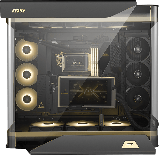 MSI MEG Maestro 900R centered layout reducing reflections and glare for comfortable viewing