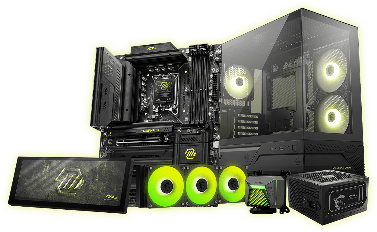 msi MAG VIEW XPANDER 12 / WHITE with msi Componets