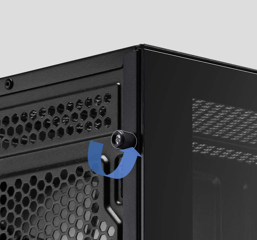 免工具快拆側板與PCIe擋板