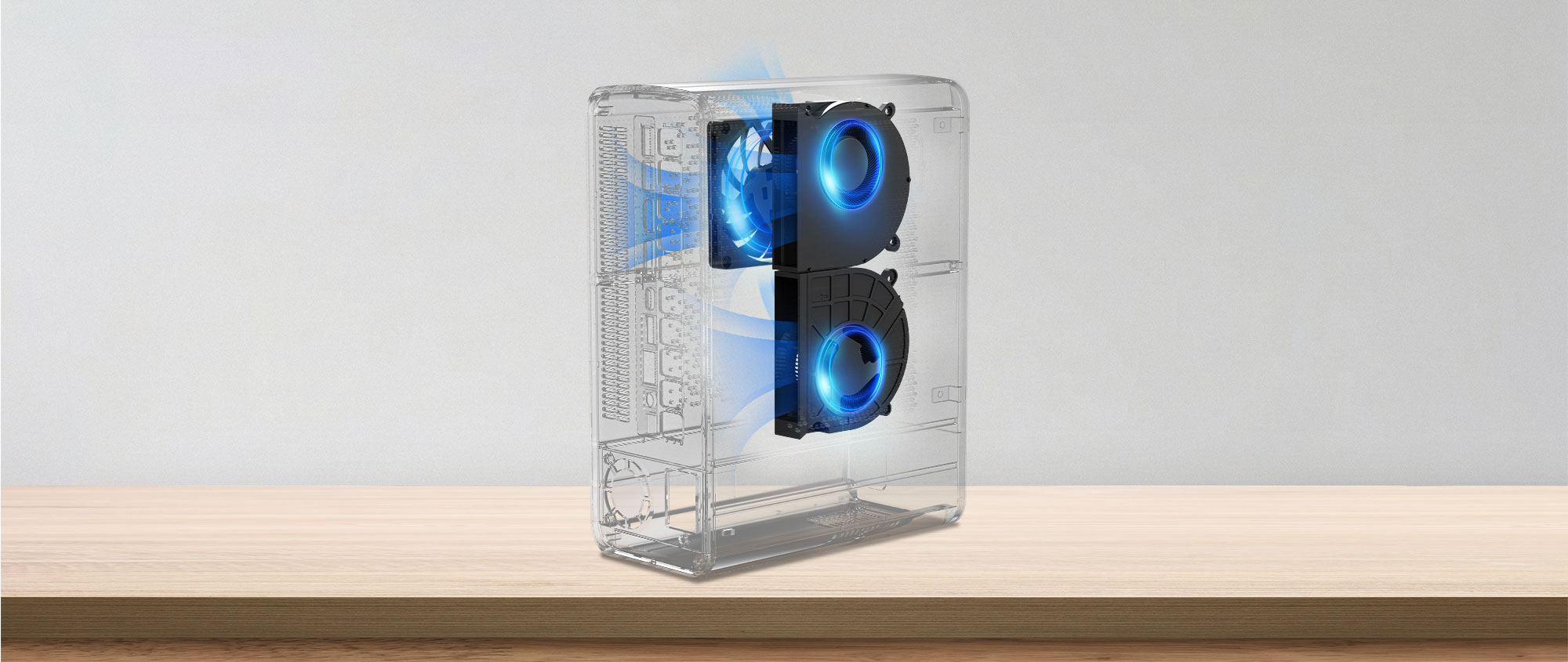 Triple-fan cooling system