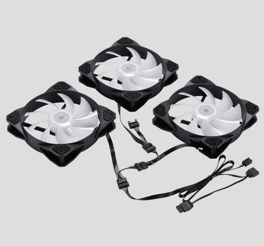 Built-in daisy-chain fan