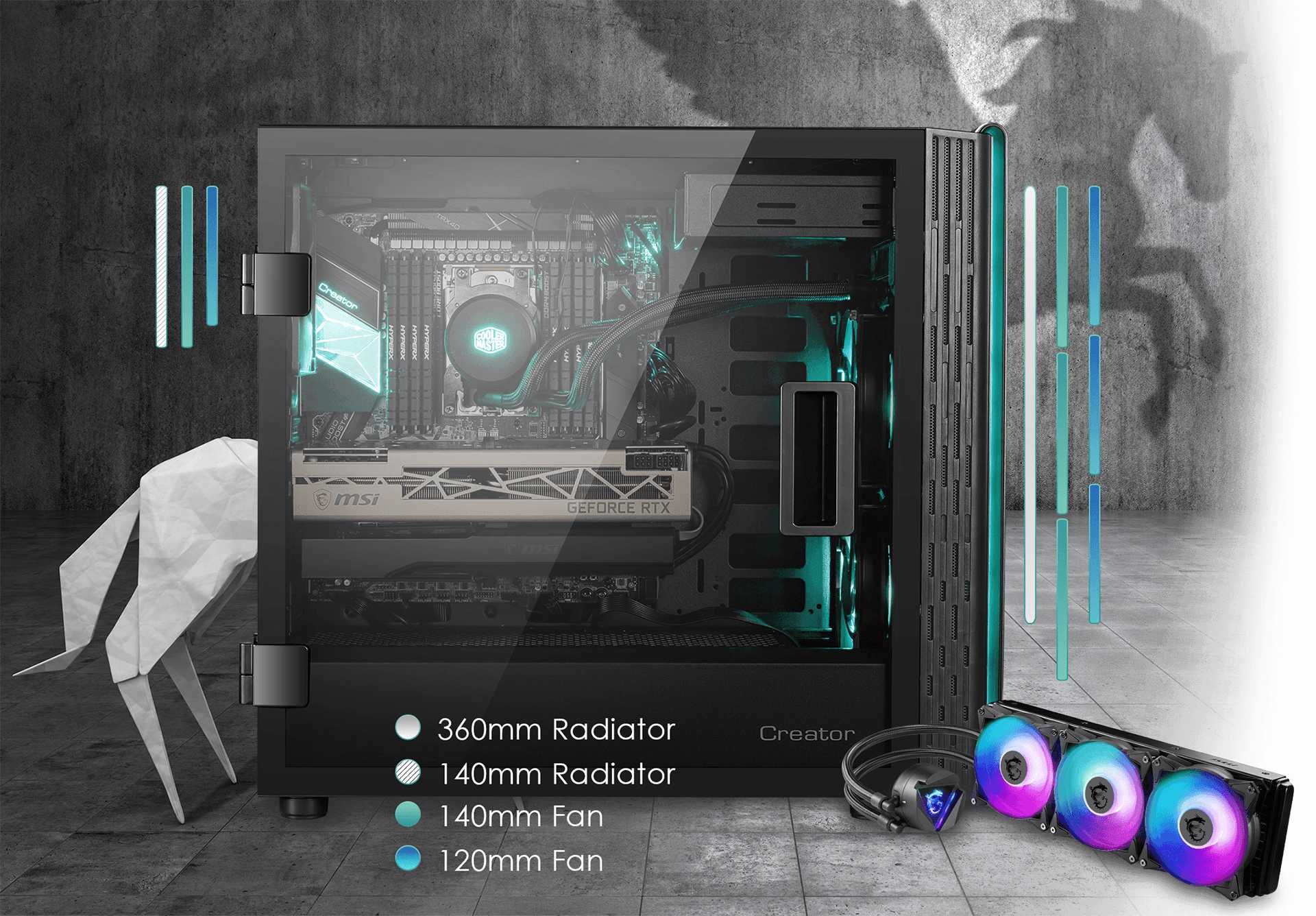 MSI Creator 400M FAN CAPACITY
