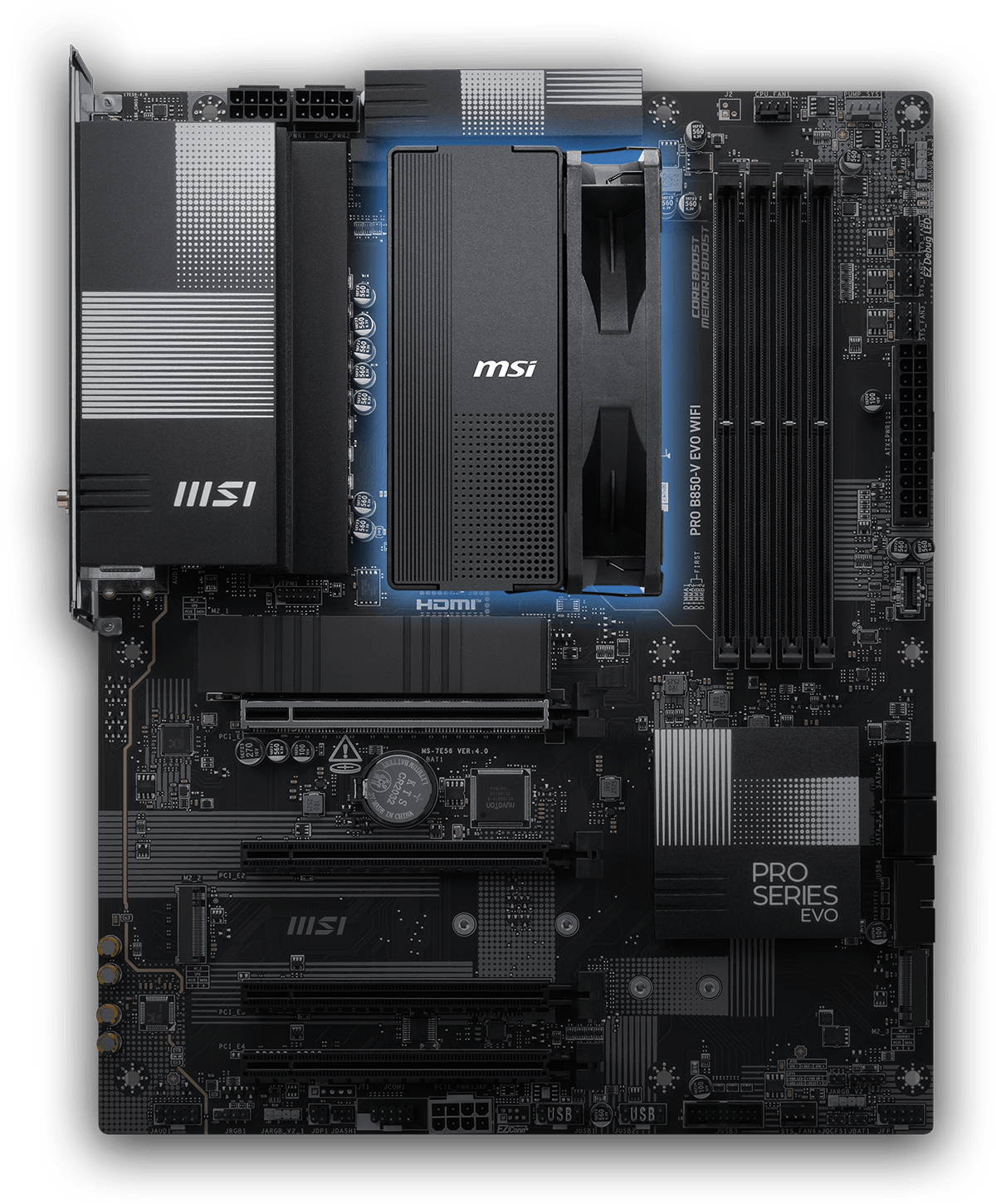 Nắp che trên tản nhiệt khí mang thẩm mỹ tối giản dòng PRO Series
