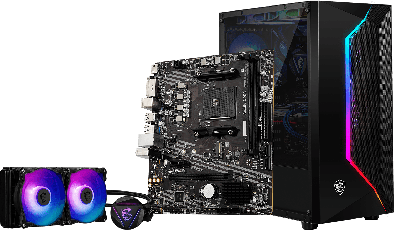 MSI A520M-A PRO Motherboard (AMD Ryzen 3000 3rd Gen AM4, DDR4, M.2