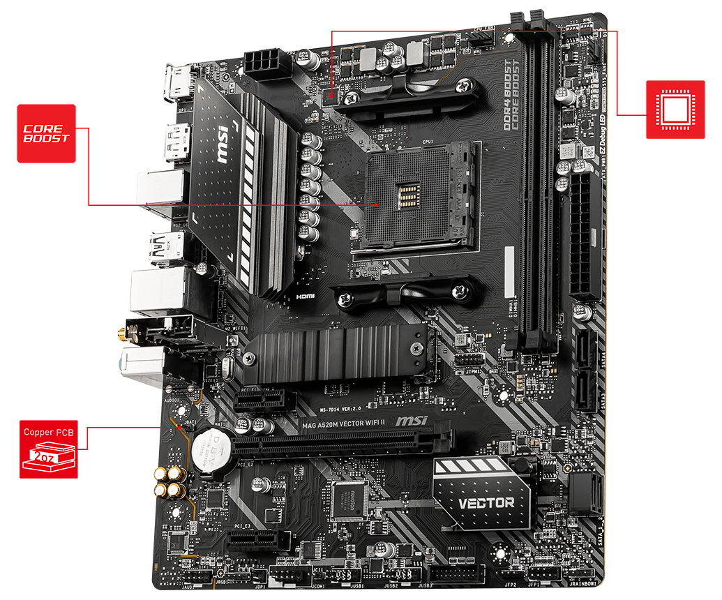 MAG A520M VECTOR WIFI