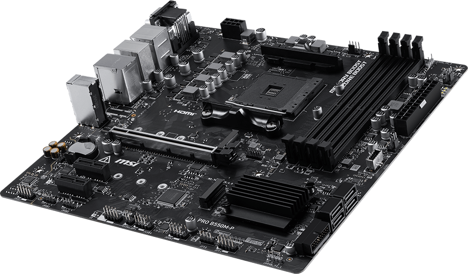 MSI B550M-p Cooling overview
