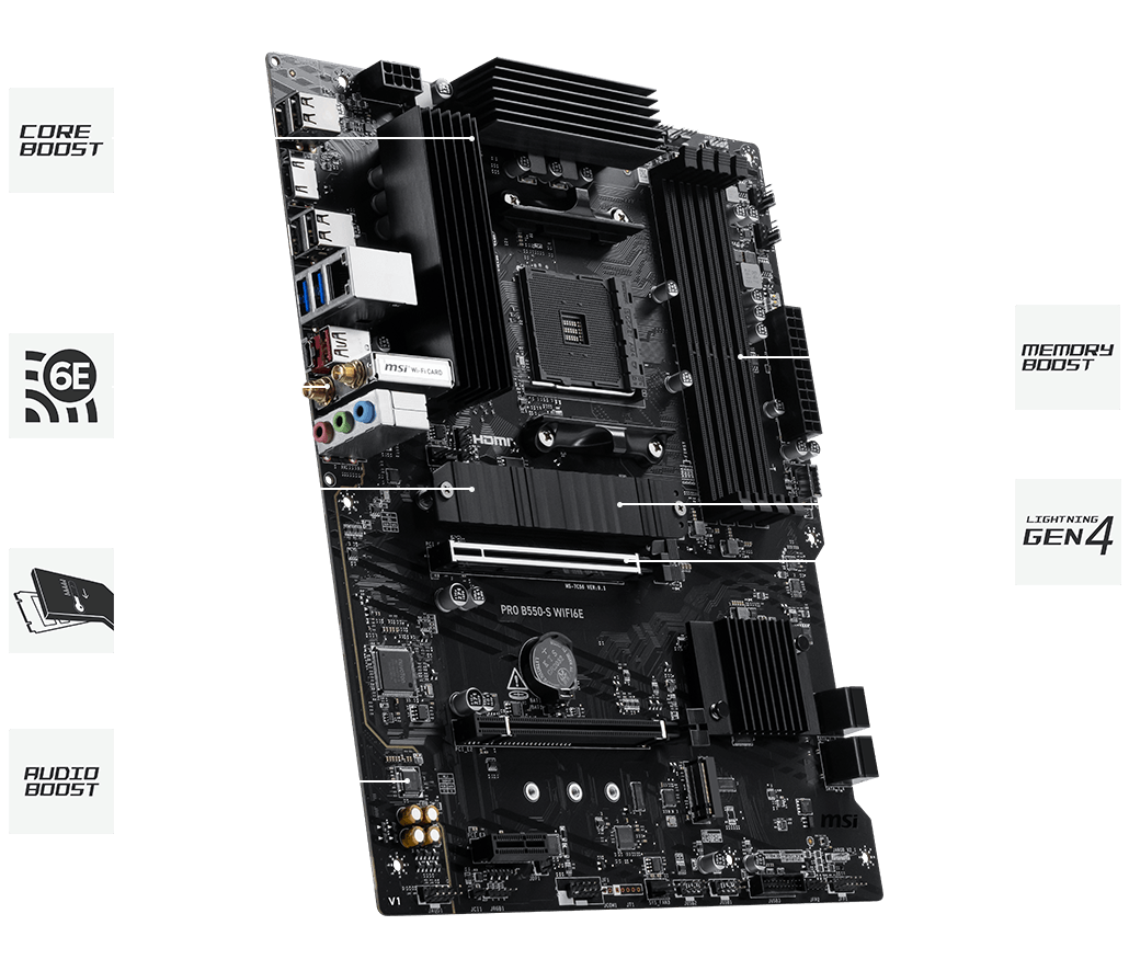 msi pro B550-S WIFI6E Hero