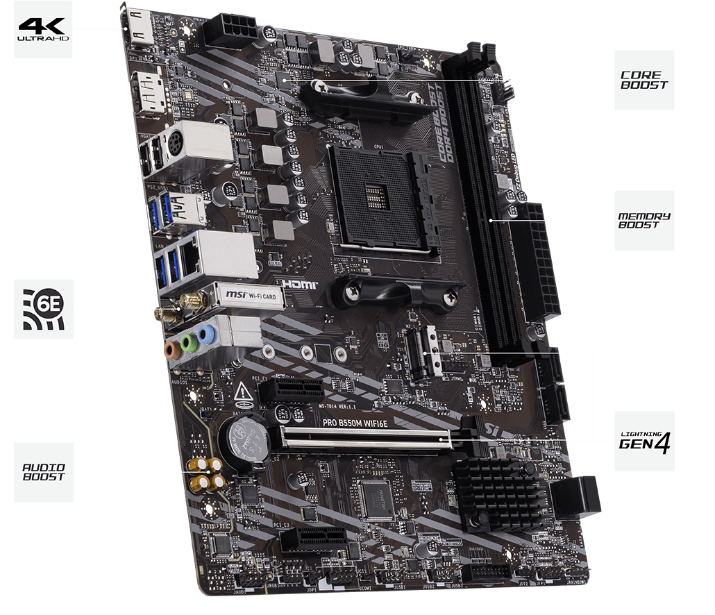 msi PRO B550M WIFI6E Hero 