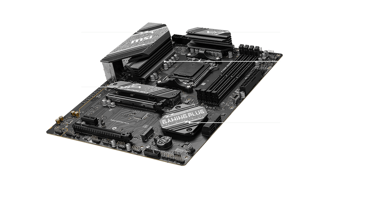 MSI B650 GAMING PLUS, ATX - AMD Ryzen 7000 - 12+2 Phases