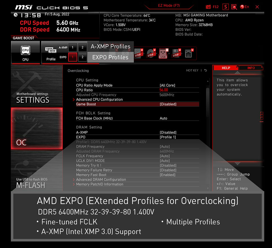 Carte Mère MSI MPG B650 EDGE WIFI AMD AM5 AMD B650 AMD - DIAYTAR SÉNÉGAL