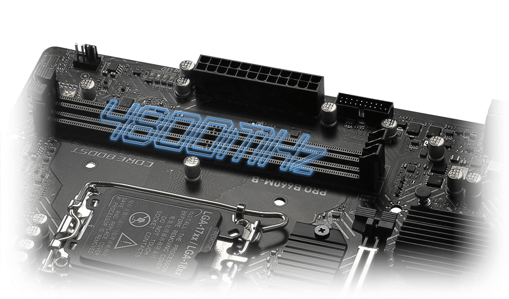 PRO B660M-B Motherboard M-ATX - Intel 12th Gen Processors