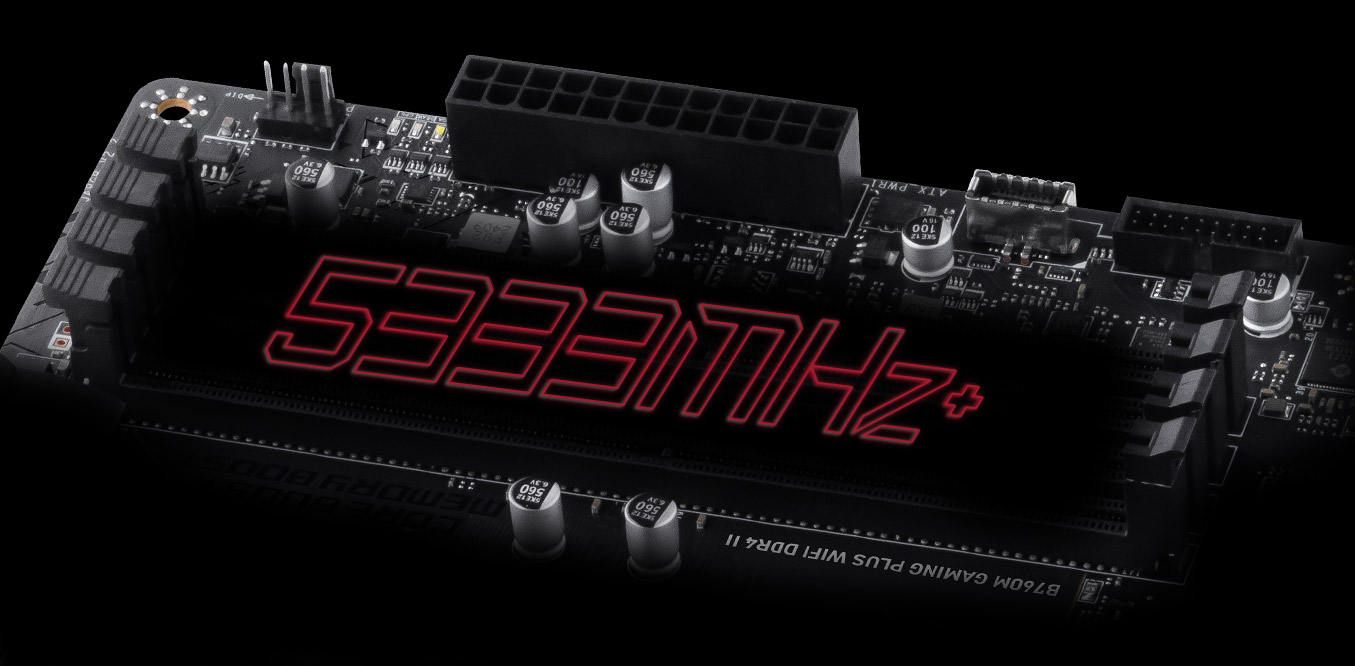 MSI B760M Gaming plus wifi II DDR4 MEMORY