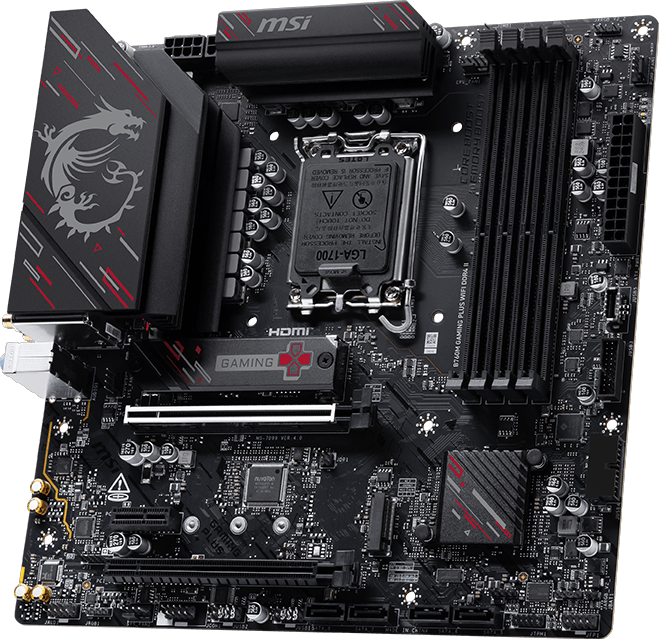 B760M GAMING PLUS WIFI DDR4 II - Intel 14th/13th/12th Gen