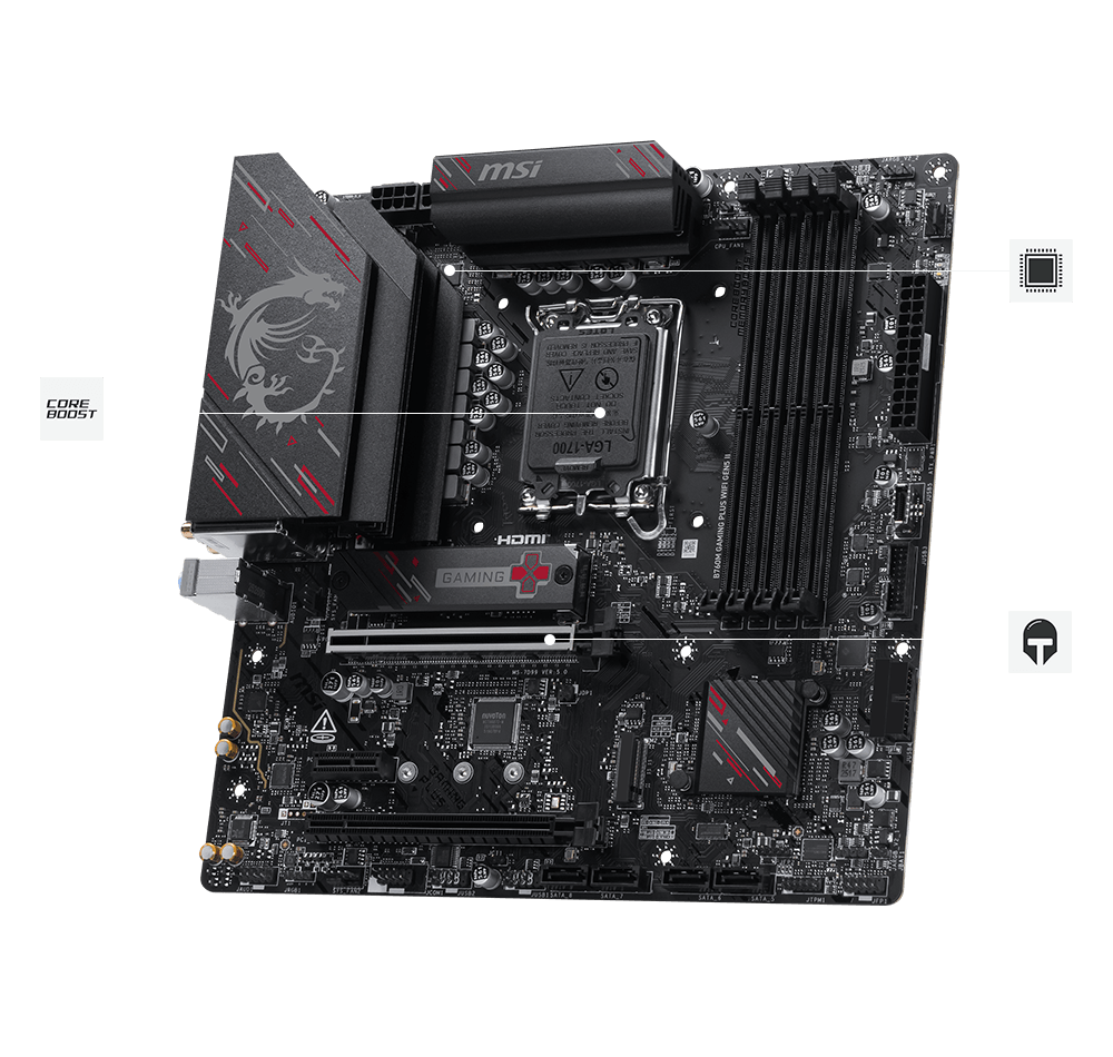 B760M GAMING PLUS WIFI GEN5 II - Intel 14th/13th/12th Gen -12