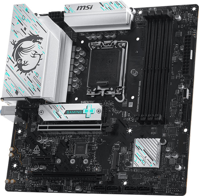 MSI B760M GAMING PLUS WIFI GEN5 - Intel 14th/13th/12th Gen -12