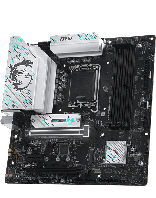 MSI B760M GAMING PLUS WIFI GEN5 - Intel 14th/13th/12th Gen -12