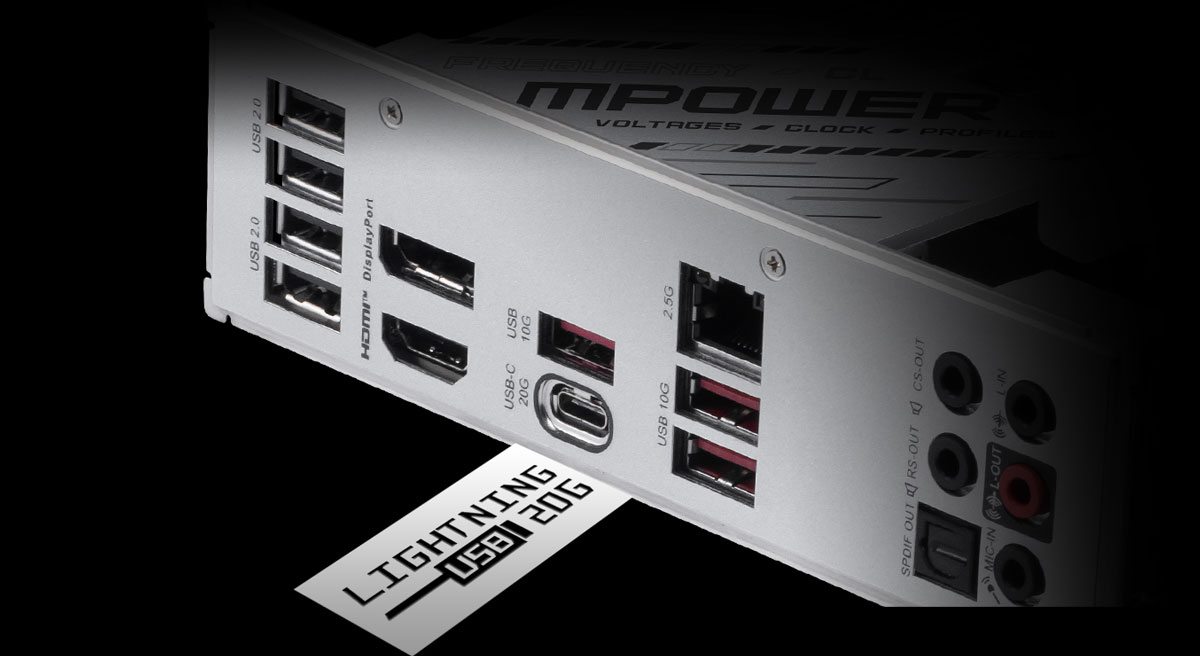 DOUBLE BANDWIDTH WITH LIGHTNING USB 3.2 GEN 2x2 20G