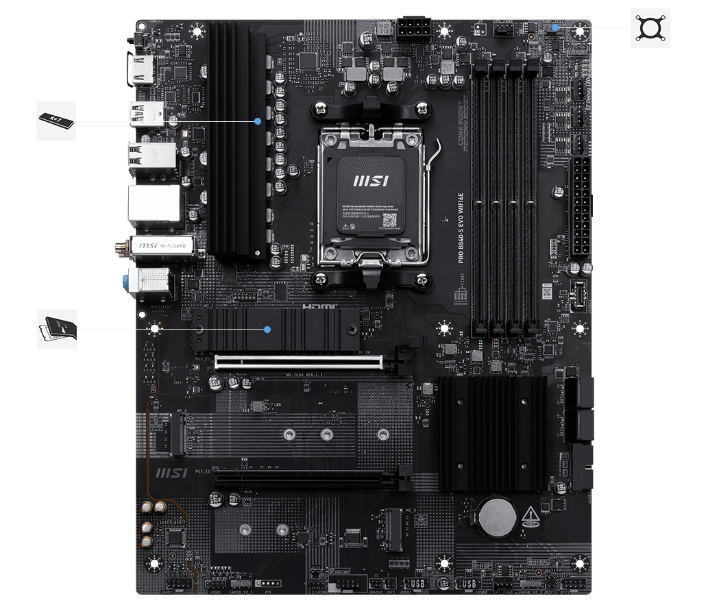 msi b840 s evo wifi6e