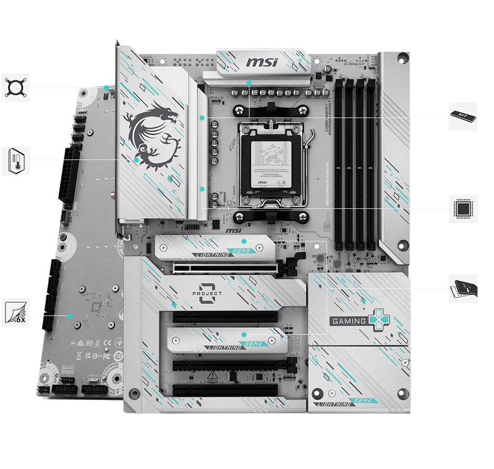 マザーボード MSI B850 GAMING PLUS WIFI B850 GAMING PLUS | Gaming Motherboards｜Best Motherboard for