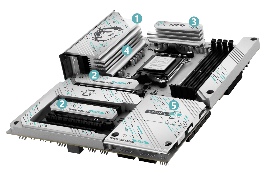 B850 Gaming Plus WiFi PZ cooling overview