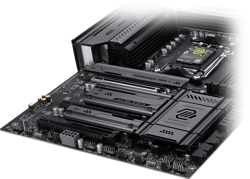 MSI MAG B850 TOMAHAWK MAX WIFI II storage