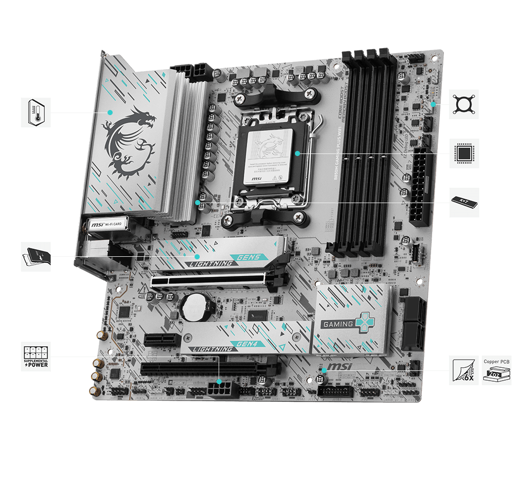 マザーボード B850M GAMING PLUS WIFI B850M GAMING PLUS WIFI | Gaming Motherboards｜Best