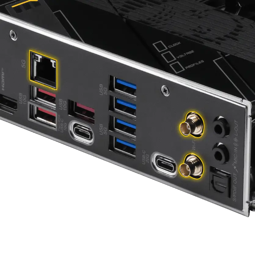 Wi-Fi 7 和 5G LAN 圖示