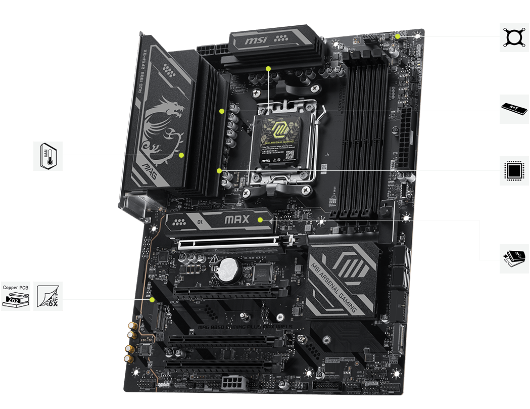 MAG B850 GAMING PLUS MAX WIFI S