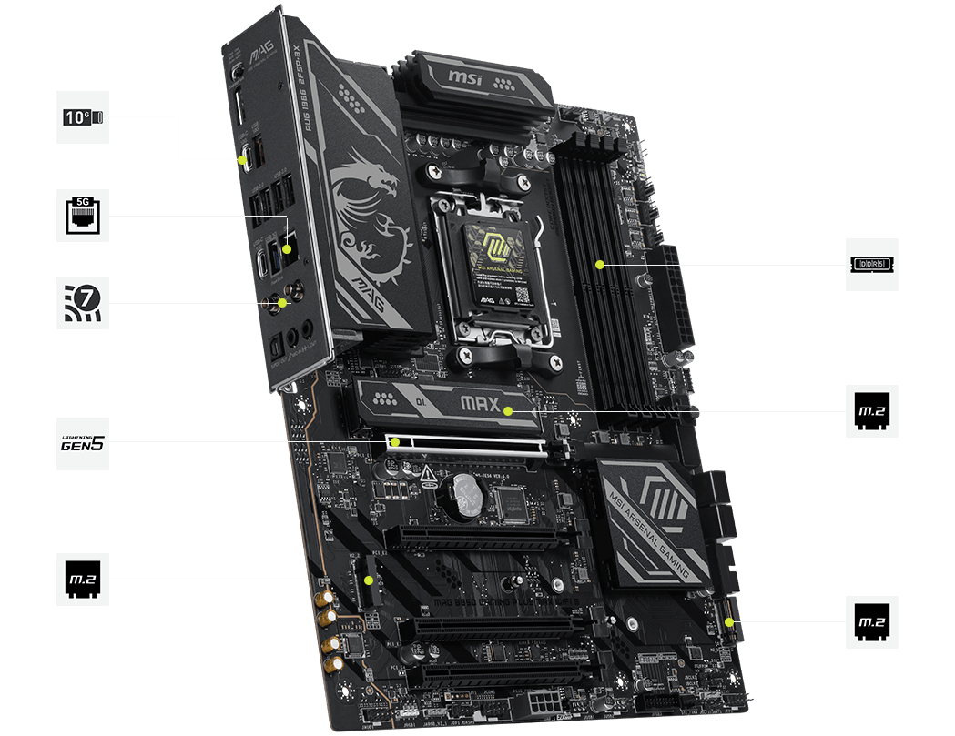MAG B850 GAMING PLUS MAX WIFI S