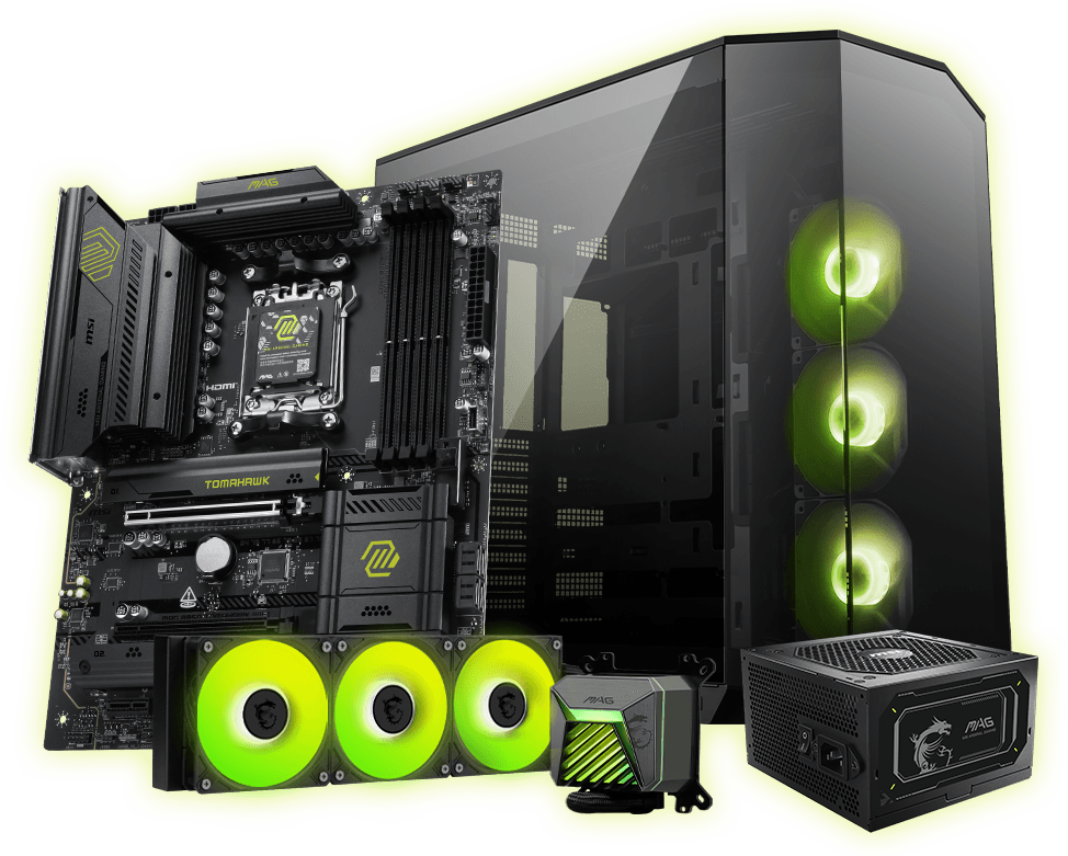 msi MAG B850 Tomahawk wifi with msi Componets