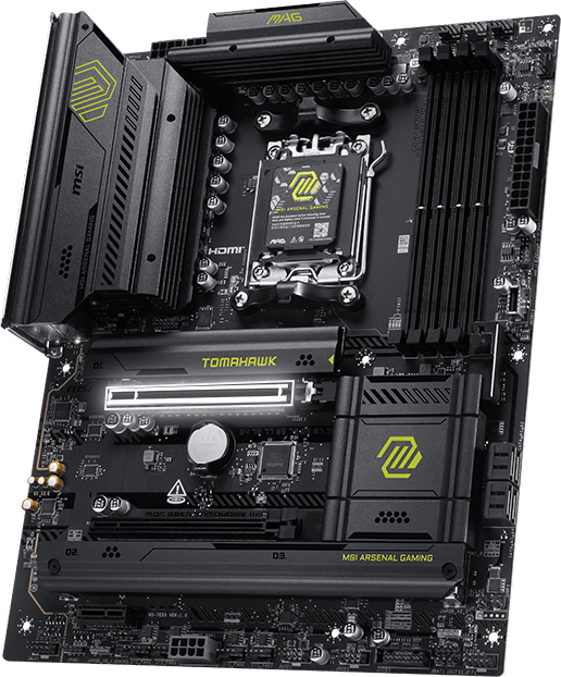 msi MAG B850 TOMAHAWK WIFI pcie