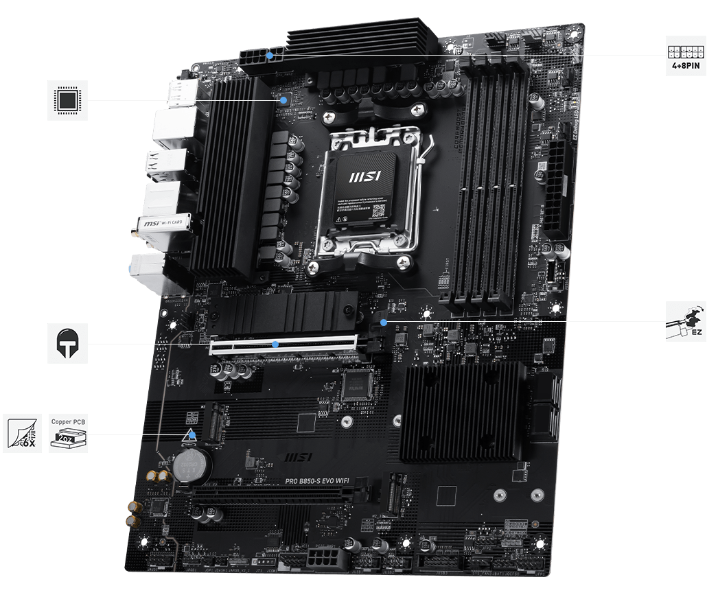 msi PRO B850-S EVO WIFI