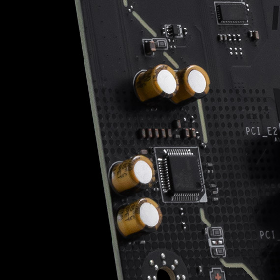 Msi B850-S WIFI6E high quality audio capacitors