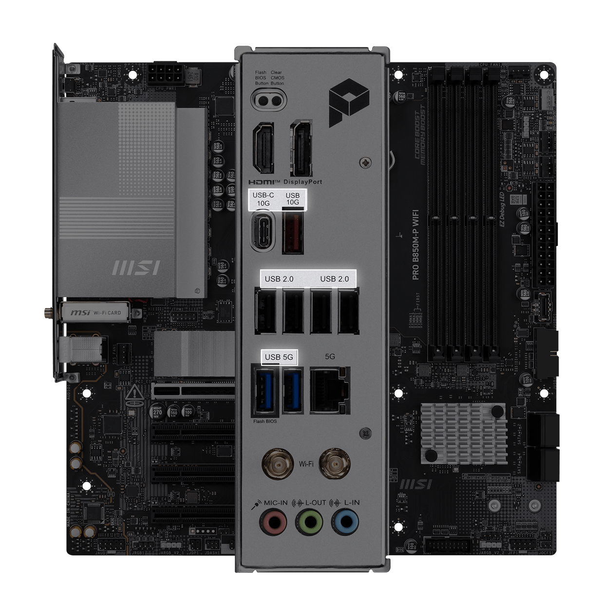 MSI PRO B850M-P WIFI【AM5・5GLAN/Wi-Fi7】 PRO B850M-P WIFI | PRO Series Motherboards｜Best Motherboard