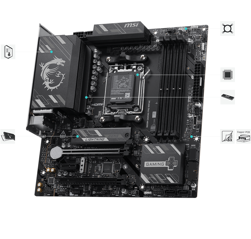 msi B850M GAMING PRO WIFI6E