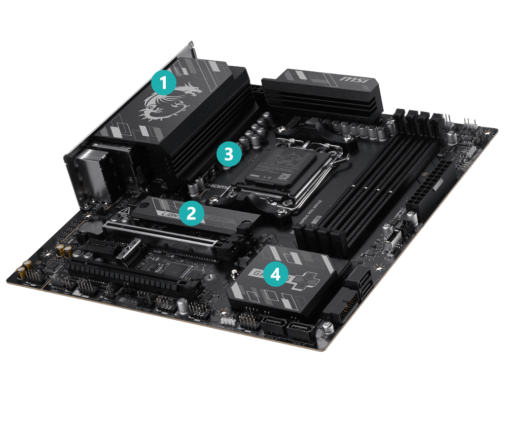 加大散熱片與 M.2 Shield Frozr