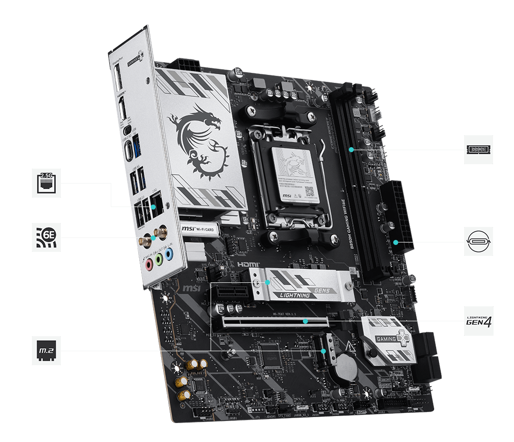 msi B850M GAMING WIFI6E