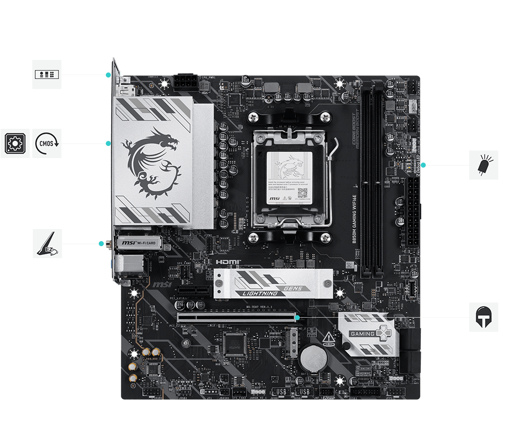 msi B850M GAMING WIFI6E